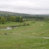 A view of the course from the front of the clubhouse at Brunston Castle Golf Course